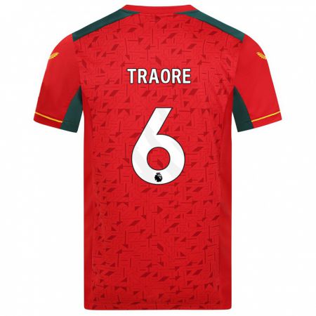 Kandiny Hombre Camiseta Boubacar Traoré #6 Rojo 2ª Equipación 2023/24 La Camisa Chile