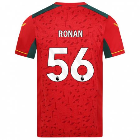 Kandiny Hombre Camiseta Connor Ronan #56 Rojo 2ª Equipación 2023/24 La Camisa Chile
