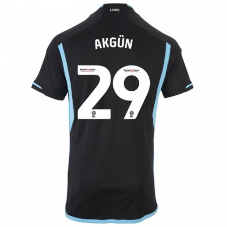 Kandiny Hombre Camiseta Yunus Akgün #29 Negro 2ª Equipación 2023/24 La Camisa Chile