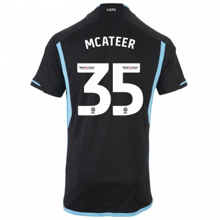 Kandiny Hombre Camiseta Kasey Mcateer #35 Negro 2ª Equipación 2023/24 La Camisa Chile
