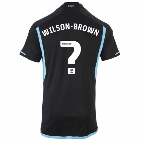 Kandiny Hombre Camiseta Thomas Wilson-Brown #0 Negro 2ª Equipación 2023/24 La Camisa Chile