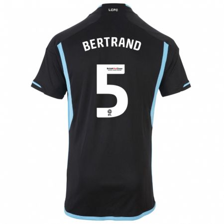 Kandiny Hombre Camiseta Ryan Bertrand #5 Negro 2ª Equipación 2023/24 La Camisa Chile