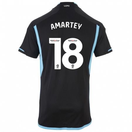 Kandiny Hombre Camiseta Daniel Amartey #18 Negro 2ª Equipación 2023/24 La Camisa Chile