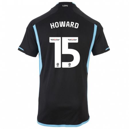 Kandiny Hombre Camiseta Sophie Howard #15 Negro 2ª Equipación 2023/24 La Camisa Chile