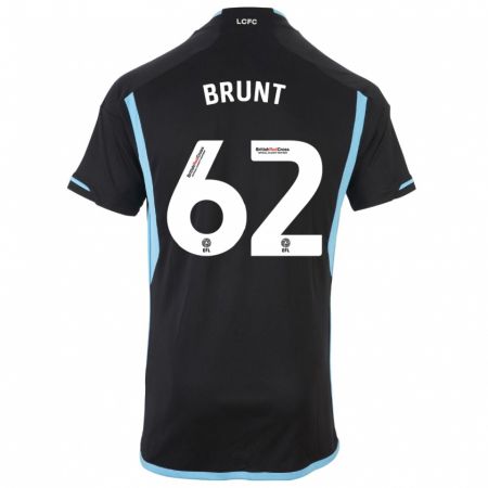 Kandiny Hombre Camiseta Lewis Brunt #62 Negro 2ª Equipación 2023/24 La Camisa Chile