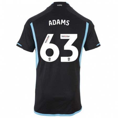 Kandiny Hombre Camiseta Bayli Spencer Adams #63 Negro 2ª Equipación 2023/24 La Camisa Chile