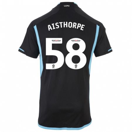 Kandiny Hombre Camiseta Bailey Aisthorpe #58 Negro 2ª Equipación 2023/24 La Camisa Chile