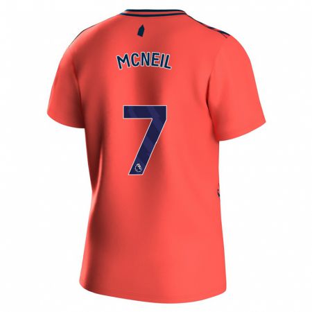 Kandiny Hombre Camiseta Dwight Mcneil #7 Coralino 2ª Equipación 2023/24 La Camisa Chile