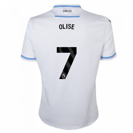 Kandiny Hombre Camiseta Michael Olise #7 Blanco 2ª Equipación 2023/24 La Camisa Chile