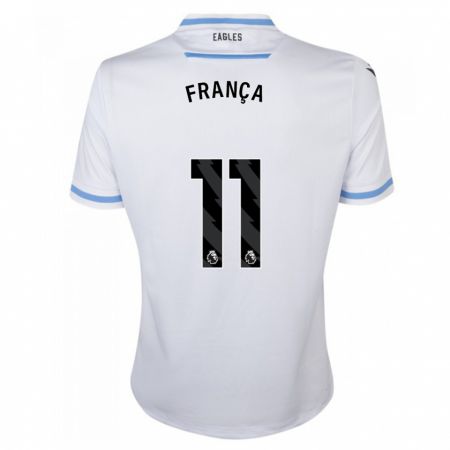 Kandiny Hombre Camiseta Matheus França #11 Blanco 2ª Equipación 2023/24 La Camisa Chile