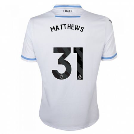 Kandiny Hombre Camiseta Remi Matthews #31 Blanco 2ª Equipación 2023/24 La Camisa Chile