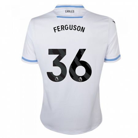 Kandiny Hombre Camiseta Nathan Ferguson #36 Blanco 2ª Equipación 2023/24 La Camisa Chile