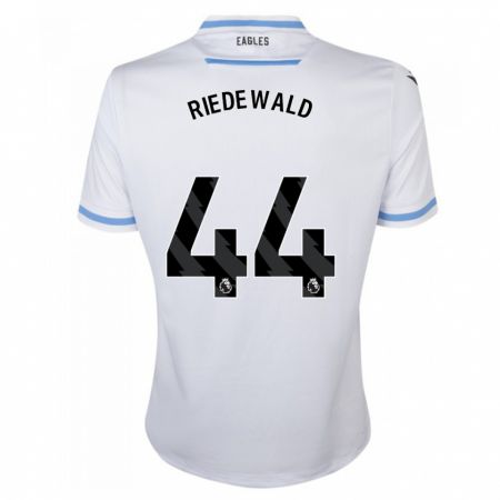 Kandiny Hombre Camiseta Jairo Riedewald #44 Blanco 2ª Equipación 2023/24 La Camisa Chile