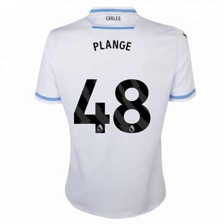 Kandiny Hombre Camiseta Luke Plange #48 Blanco 2ª Equipación 2023/24 La Camisa Chile