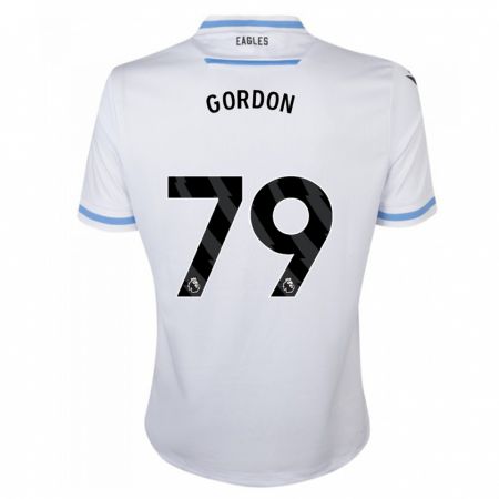 Kandiny Hombre Camiseta John-Kymani Gordon #79 Blanco 2ª Equipación 2023/24 La Camisa Chile