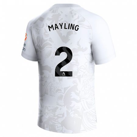 Kandiny Hombre Camiseta Sarah Mayling #2 Blanco 2ª Equipación 2023/24 La Camisa Chile
