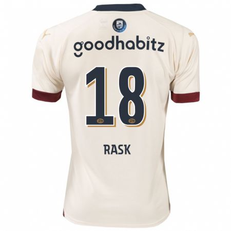 Kandiny Hombre Camiseta Caroline Rask #18 Blanquecino 2ª Equipación 2023/24 La Camisa Chile