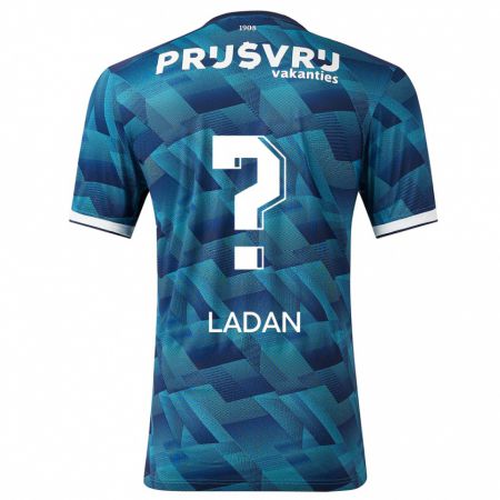 Kandiny Hombre Camiseta Delano Ladan #0 Azul 2ª Equipación 2023/24 La Camisa Chile