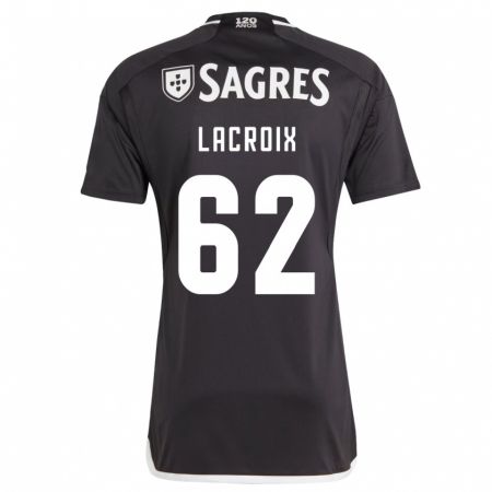 Kandiny Hombre Camiseta Lenny Lacroix #62 Negro 2ª Equipación 2023/24 La Camisa Chile