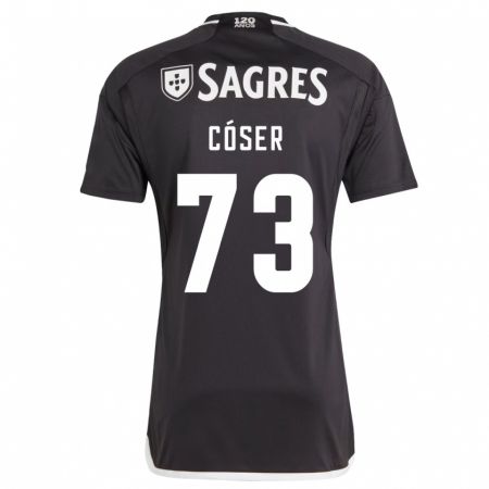 Kandiny Hombre Camiseta Tiago Cóser #73 Negro 2ª Equipación 2023/24 La Camisa Chile