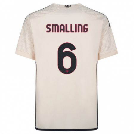 Kandiny Hombre Camiseta Chris Smalling #6 Blanquecino 2ª Equipación 2023/24 La Camisa Chile