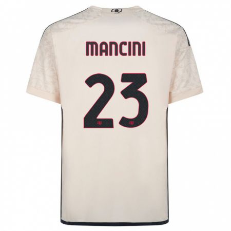 Kandiny Hombre Camiseta Gianluca Mancini #23 Blanquecino 2ª Equipación 2023/24 La Camisa Chile
