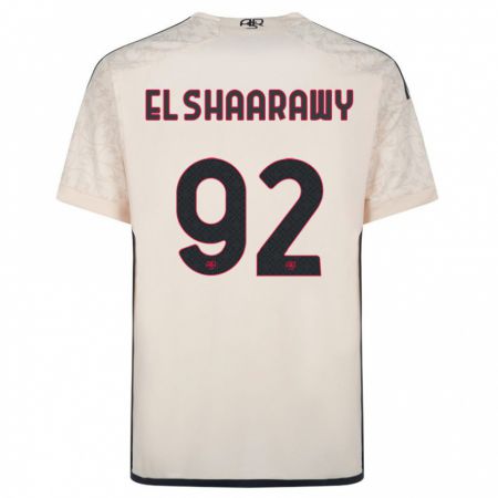 Kandiny Hombre Camiseta Stephan El Shaarawy #92 Blanquecino 2ª Equipación 2023/24 La Camisa Chile
