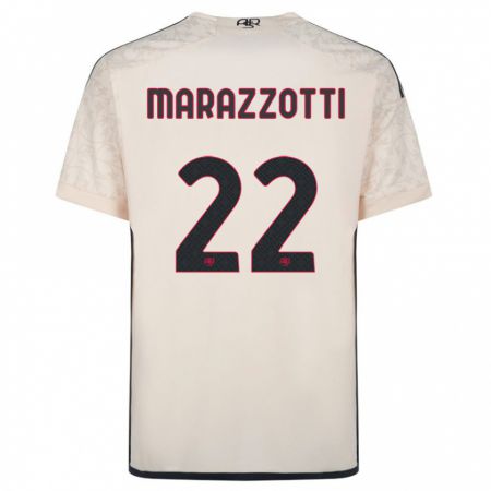 Kandiny Hombre Camiseta Fabrizio Marazzotti #22 Blanquecino 2ª Equipación 2023/24 La Camisa Chile