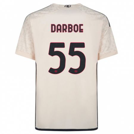Kandiny Hombre Camiseta Ebrima Darboe #55 Blanquecino 2ª Equipación 2023/24 La Camisa Chile