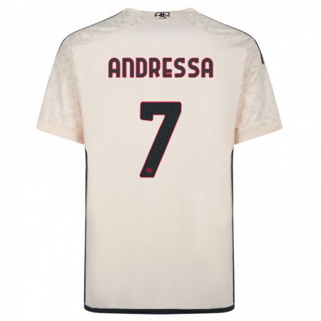 Kandiny Hombre Camiseta Andressa #7 Blanquecino 2ª Equipación 2023/24 La Camisa Chile