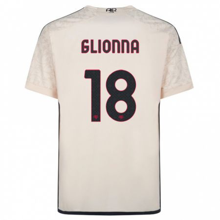Kandiny Hombre Camiseta Benedetta Glionna #18 Blanquecino 2ª Equipación 2023/24 La Camisa Chile