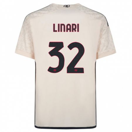 Kandiny Hombre Camiseta Elena Linari #32 Blanquecino 2ª Equipación 2023/24 La Camisa Chile