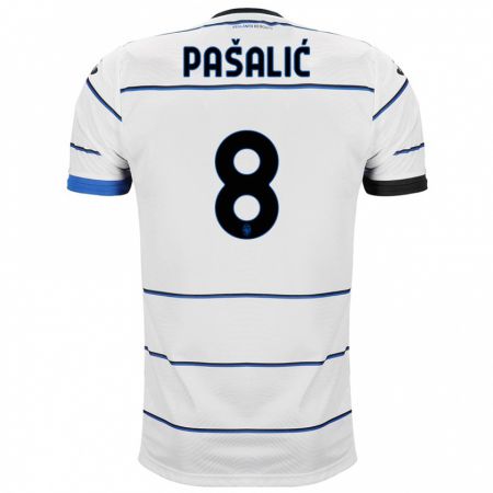 Kandiny Hombre Camiseta Mario Pasalic #8 Blanco 2ª Equipación 2023/24 La Camisa Chile