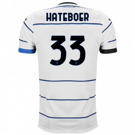 Kandiny Hombre Camiseta Hans Hateboer #33 Blanco 2ª Equipación 2023/24 La Camisa Chile