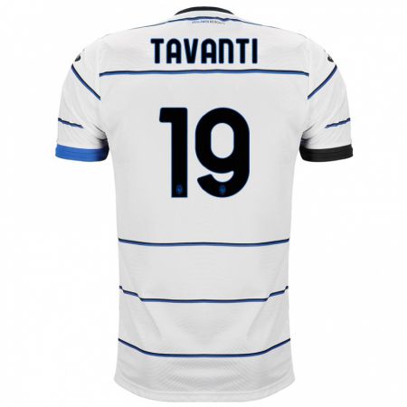 Kandiny Hombre Camiseta Mattia Tavanti #19 Blanco 2ª Equipación 2023/24 La Camisa Chile