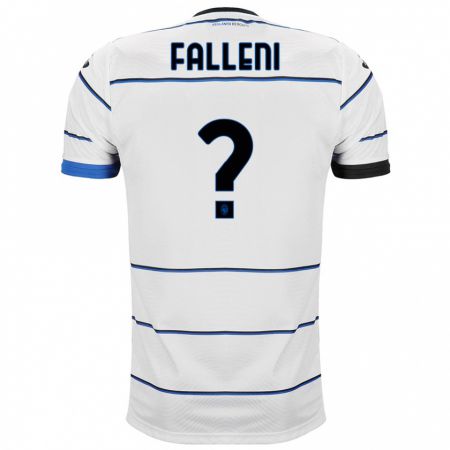 Kandiny Hombre Camiseta Alessandro Falleni #0 Blanco 2ª Equipación 2023/24 La Camisa Chile