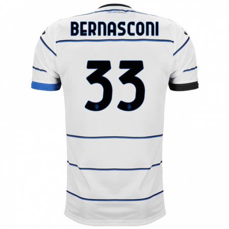 Kandiny Hombre Camiseta Lorenzo Bernasconi #33 Blanco 2ª Equipación 2023/24 La Camisa Chile