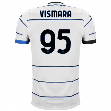 Kandiny Hombre Camiseta Paolo Vismara #95 Blanco 2ª Equipación 2023/24 La Camisa Chile