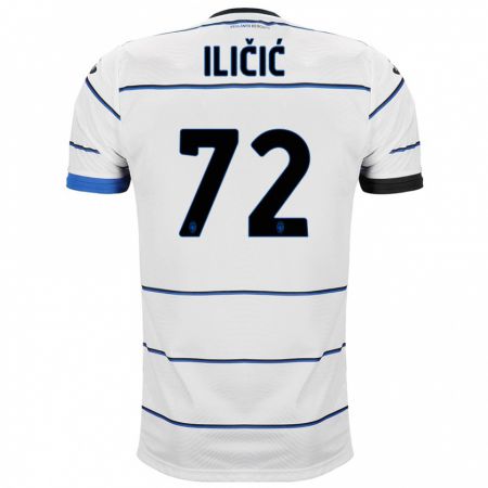 Kandiny Hombre Camiseta Josip Ilicic #72 Blanco 2ª Equipación 2023/24 La Camisa Chile