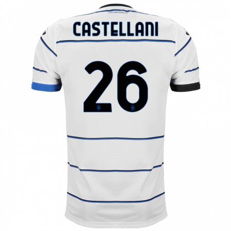 Kandiny Hombre Camiseta Eleonora Castellani #26 Blanco 2ª Equipación 2023/24 La Camisa Chile