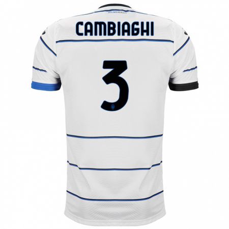Kandiny Hombre Camiseta Michela Cambiaghi #3 Blanco 2ª Equipación 2023/24 La Camisa Chile