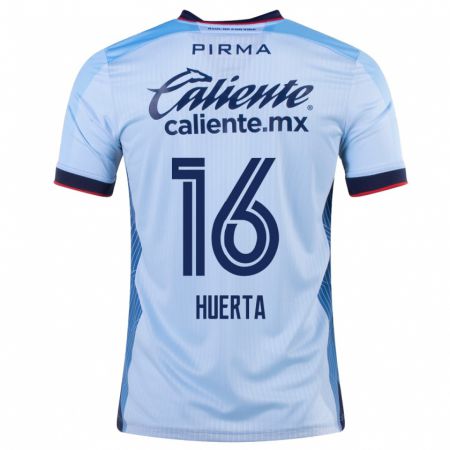 Kandiny Hombre Camiseta Ana Gabriela Huerta #16 Cielo Azul 2ª Equipación 2023/24 La Camisa Chile