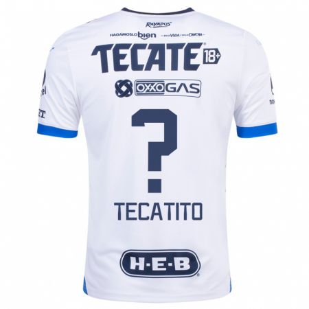 Kandiny Hombre Camiseta Tecatito #0 Blanco 2ª Equipación 2023/24 La Camisa Chile