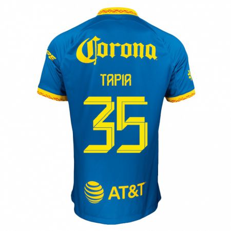 Kandiny Hombre Camiseta Fernando Tapia #35 Azul 2ª Equipación 2023/24 La Camisa Chile