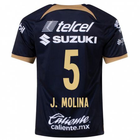 Kandiny Hombre Camiseta Jesús Molina #5 Azul Oscuro 2ª Equipación 2023/24 La Camisa Chile