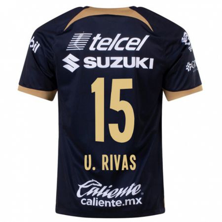 Kandiny Hombre Camiseta Ulises Rivas #15 Azul Oscuro 2ª Equipación 2023/24 La Camisa Chile