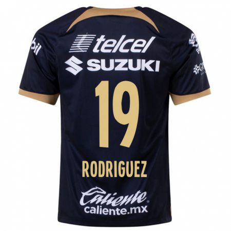 Kandiny Hombre Camiseta Yaneisy Rodriguez #19 Azul Oscuro 2ª Equipación 2023/24 La Camisa Chile