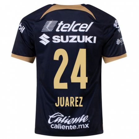 Kandiny Hombre Camiseta Gabriela Juarez #24 Azul Oscuro 2ª Equipación 2023/24 La Camisa Chile