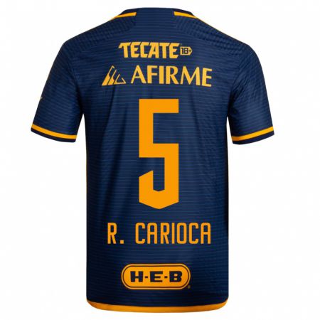 Kandiny Hombre Camiseta Rafael Carioca #5 Azul Oscuro 2ª Equipación 2023/24 La Camisa Chile