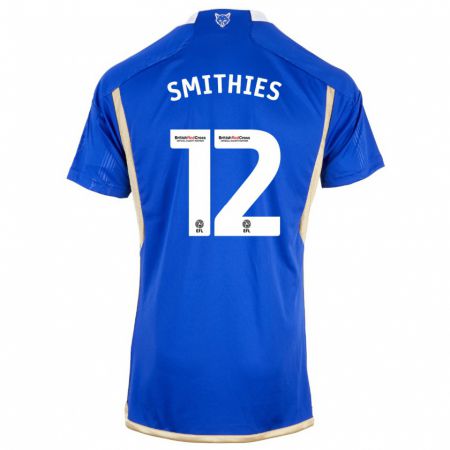 Kandiny Mujer Camiseta Alex Smithies #12 Azul Real 1ª Equipación 2023/24 La Camisa Chile